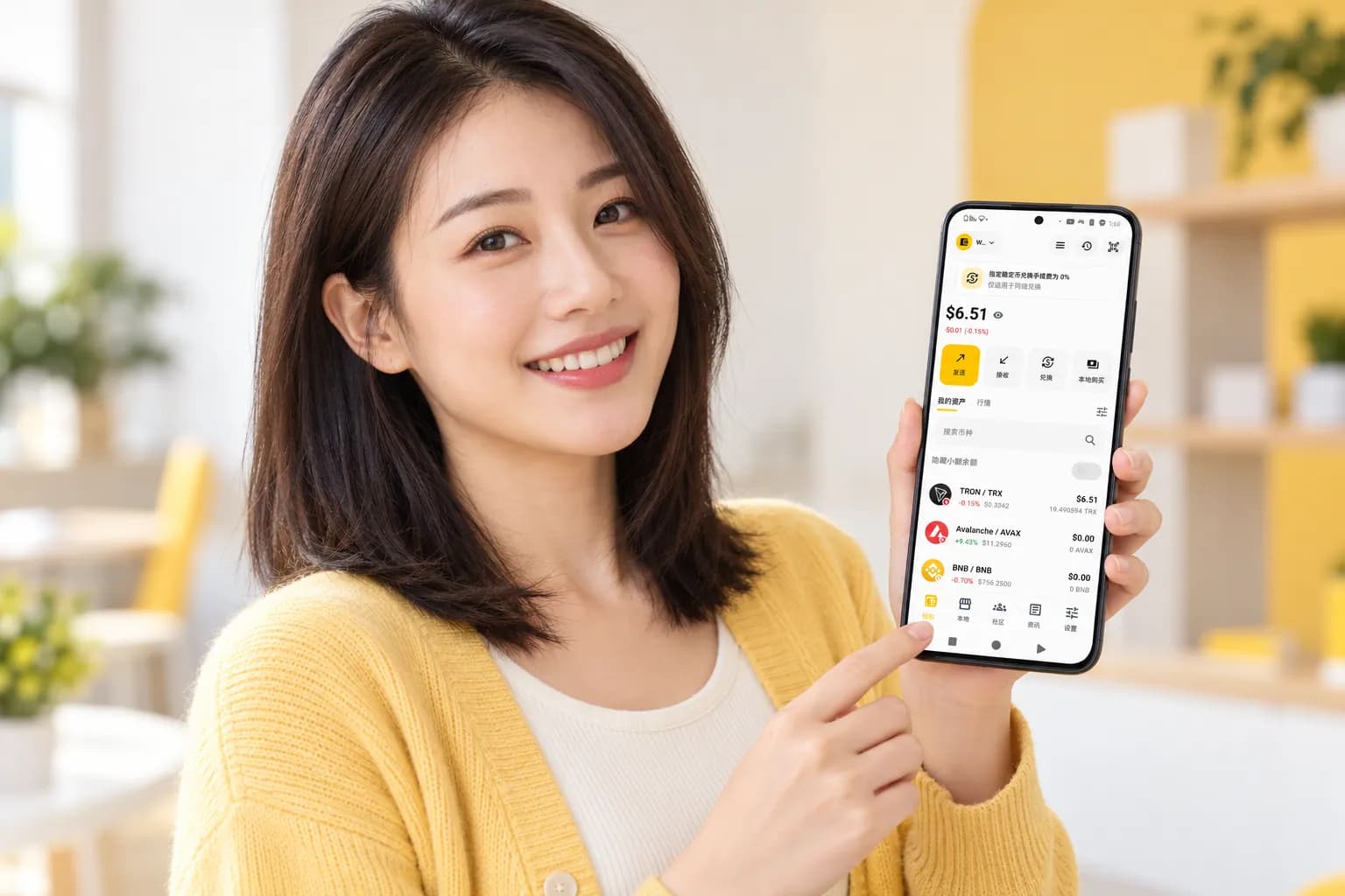 Taccoin Wallet 中文版应用界面