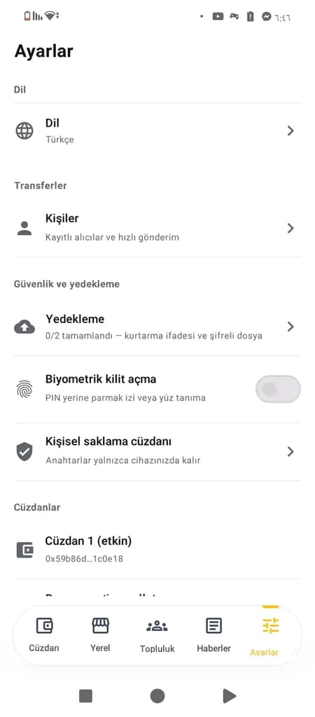 Önce güvenlik — anahtarlar cihazınızda
